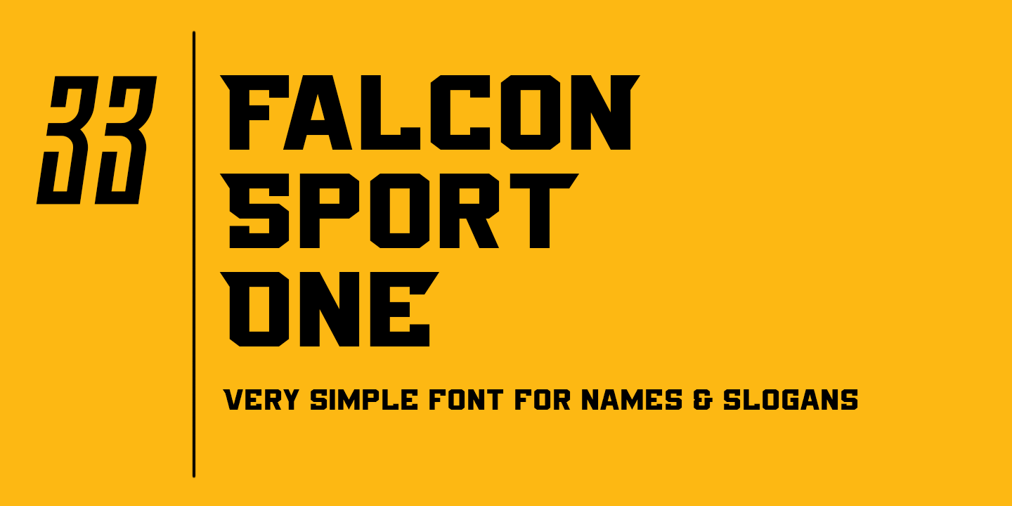 Example font Falcon Sport #5